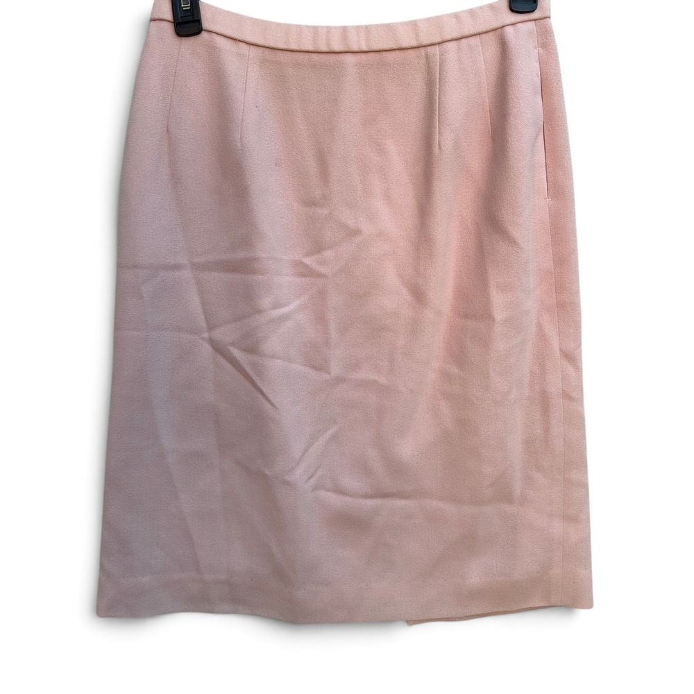 Vintage Pendleton Wool Skirt Womens 14 Petite Pink 100% Virgin Wool USA